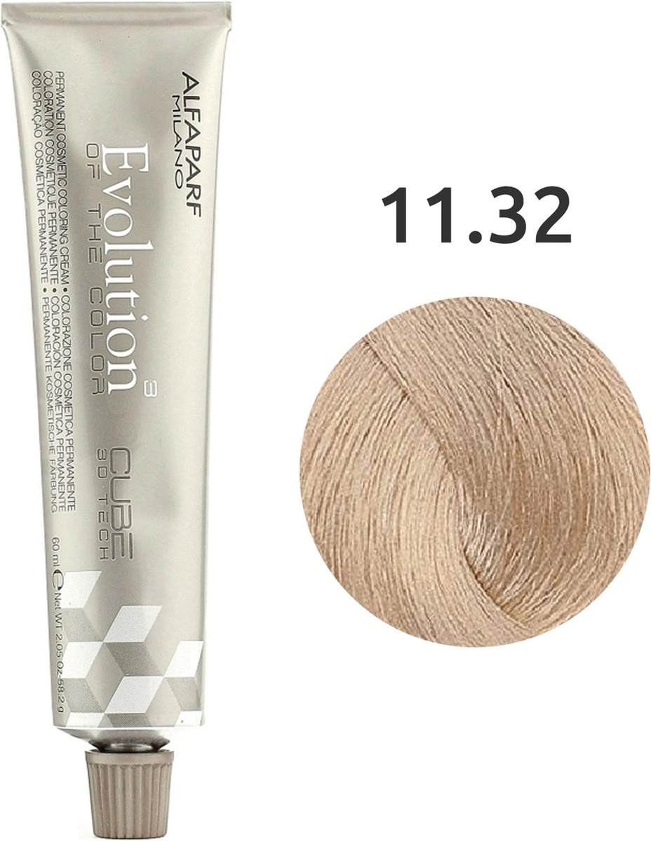Alfaparf Evolution of the Color CUBE hajfesték - 11.32 60ml Golden Violet Platinum képe 1